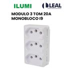 MODULO 3 TOMADA 20A MONOBLOCO I9 ILUMI