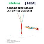 CABO DE REDE IMPACT LAN CAT.5E VM 305M INTELBRAS