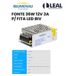FONTE 36W 12V 3A PARA FITA LED BIVOLT BLUMENAU