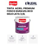 TINTA ACRÍLICA PREMIUM FOSCO DURÁVEL BRANCO GELO LATA 3,6L IQUINE