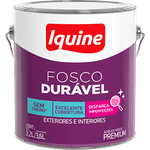 TINTA ACRÍLICA PREMIUM FOSCO DURÁVEL BRANCO GELO LATA 3,6L IQUINE