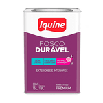 TINTA ACRÍLICA PREMIUM FOSCO DURÁVEL BCO NEVE LATA 18L IQUINE
