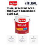 Tinta Esmalte Sintético Brilhante Delanil Madeiras e Metais 3L Branco Neve IQUINE