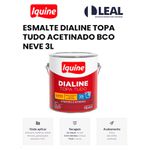 Tinta Esmalte Sintético Brilhante Delanil Madeiras e Metais 3L Branco Neve IQUINE