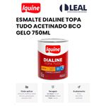 Tinta Esmalte Sintético Brilhante Delanil Madeiras e Metais 750ml Branco Neve IQUINE