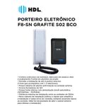 PORTEIRO ELETRONICO F8-SN GRAFITE S02 BRANCO