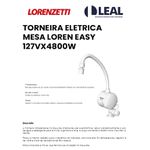 TORNEIRA ELÉTRICA PAREDE LOREN EASY 127VX4800W