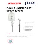 DUCHA HIGIENICA 3T 220VX4300W LORENZETTI