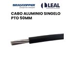 CABO ALUMINIO SINGELO PRETO 50MM