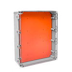 QUADRO MONTAGEM PVC CINZA TAMPA TRANSPARENTE 500X400X200 IP66 ROHDINA