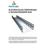 ELETROCALHA PERFURADO U 50X50X3M #24