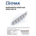 BARRAMENTO MONOFASICA 80A 57 LIG TIPO PENTE P/ DISJ DIN (1METRO)