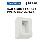 CAIXA SOBREPOR + TAMPA 1 POSTO - LINHA LIZFLEX