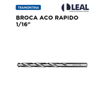 BROCA AÇO RAPIDO 1/16" TRAMONTINA