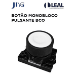 BOTÃO MONOBLOCO PULSANTE BRANCO JNG