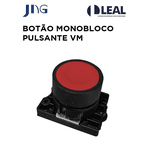 BOTÃO MONOBLOCO PULSANTE VERMELHO JNG