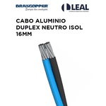 CABO ALUMINIO DUPLEX NEUTRO ISOLANTE 16MM