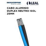 CABO ALUMINIO DUPLEX NEUTRO ISOLATE 25MM