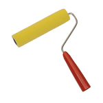 ROLO DE PINTURA ESPUMA AMARELO C/ CABO 15CM ROMA