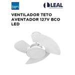 VENTILADOR TETO AVENTADOR 127V BRANCO 2 LÂMPADAS