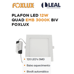 PLAFON LED 12W QUAD EMB 3000K BIV FOXLUX