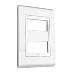 PLACA 4X2 2 MOD BCO ALTO BRILHO REFINATTO PREMIUM