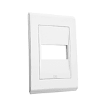 PLACA 4X2 1 MOD BCO ALTO BRILHO REFINATTO PREMIUM