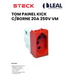 TOM PAINEL KICK C/BORNE 20A 250V VM STECK