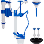 KIT COMPLETP UNIVERSAL PARA CAIXA ACOPLADA COM MECANISMO ACIONADOR SUPERIOR BLUKIT