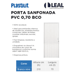 PORTA SANFONADA PVC 0,70 BRANCO PLASTILIT