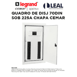 QUADRO DE DISJ 70DIN SOB 225A CHAPA CEMAR