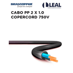 CABO PP 2 X 1.0 - COPPERCORD 750V BRASCOPPER