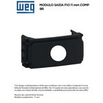 MODULO COM FURO (2UN) PRETO COMPOSÉ