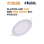 PLAFON LED 24W REDONDO EMB 3000K BIV FOXLUX