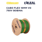 CABO FLEX 16MM VERDE- 750V BOBINA COBRECOM
