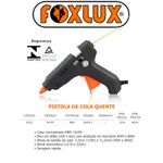 PISTOLA DE COLA QUENTE 40W-MD FOXLUX