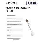 Torneira Deca de Bóia 1" DN20