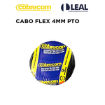 CABO FLEX 4MM PRETO COBRECOM