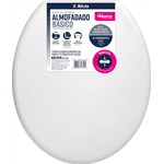 ASSENTO SANITÁRIO ALMOFADADO BÁSICO BRANCO ATLAS