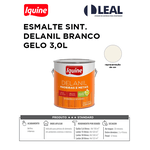 Tinta Esmalte Sintético Alto Brilho Standard Delanil Madeiras e Metais Branco Gelo 3,0L - Iquine