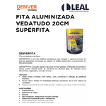 FITA ALUMINIZADA VEDATUDO 20CM SUPERFITA