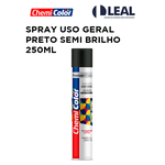 SPRAY USO GERAL PTO SEMI BRILHO 250ML CHEMICOLOR 