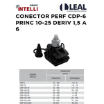 CONECTOR PERFURANTE CDP-6 PRINC 10-25 DERIV 1,5 A 6 INTELLI