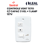 CONTROLE VENTILADOR TETO COM CAPACIDADE 3 VELOCIDADES + 1 LAMPADA 127V