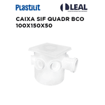 CAIXA SIFONADA QUADRADA BRANCO 100X150X50 - PLASTILIT