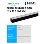 PERFIL ALUMÍNIO SOBREPOR PRETO 17 X 16,5 3M BLUMENAU