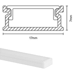 PERFIL ALUMINIO SOB BCO 17 X 7MM 3M BLUMENAU 411735-11