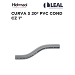 CURVA S 20º PVC COND CINZA 1