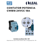 CONTATOR CWB18 24VCC 18A WEG