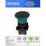 BOTÃO COGUMELO S/ RETENÇÃO LK-EC31 VD 1NA LUKMA